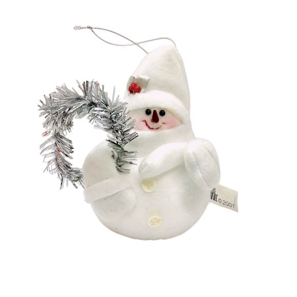 Soft Christmas Snowman Ornament - Picture 1 of 5